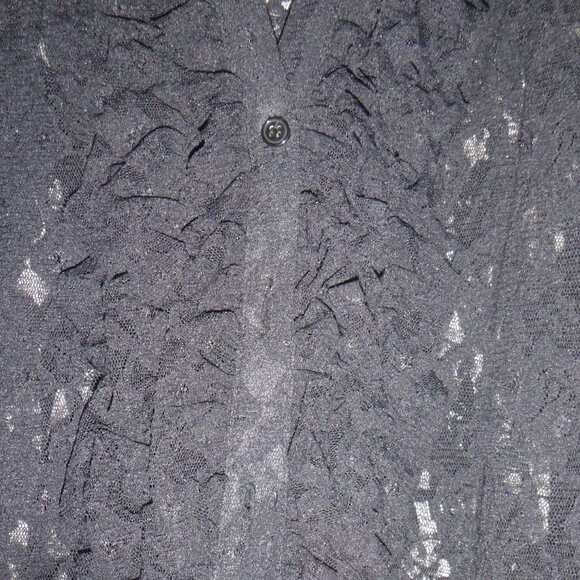Style & Co Women’s Sheer, Black lace, Blouse - Picture 2 of 5